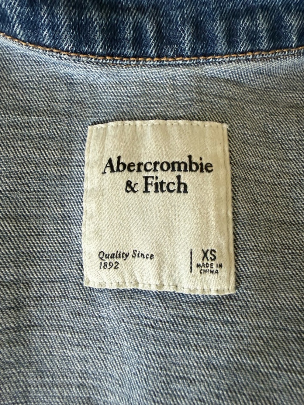 Abercrombie & Fitch Blue Denim Button-Front Mini Dress - Picture 3 of 6